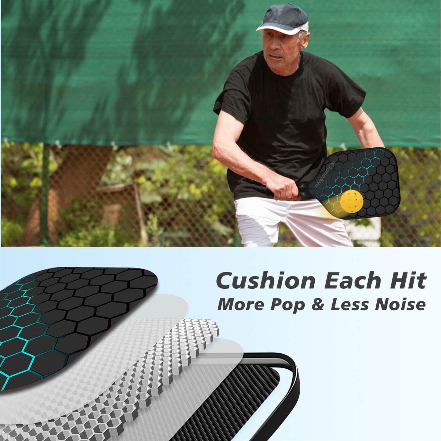 Pickleball Paddles Set BLITZ 4 Pack